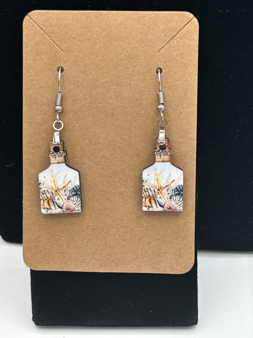 Potion Bottle Shaped Shaped Earrings