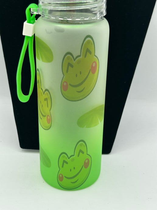 16 oz Colored Glass Sublimated Water Bottle
