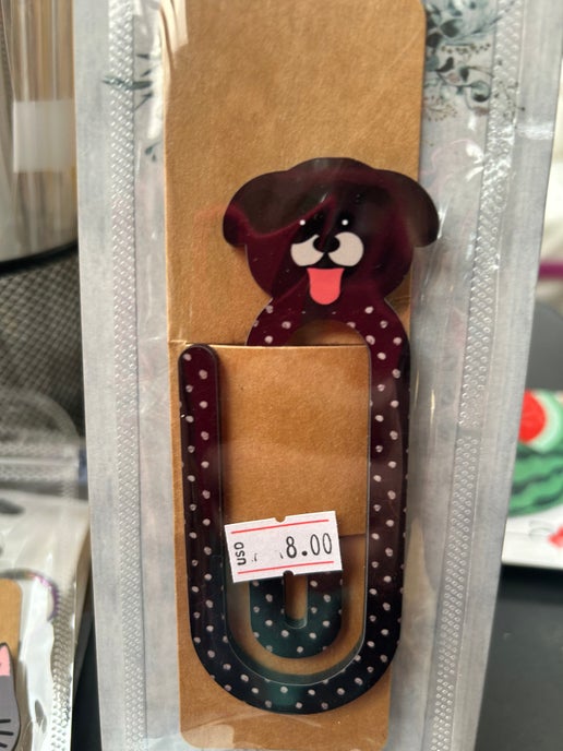 Dog Shaped Sublimated Bookclip