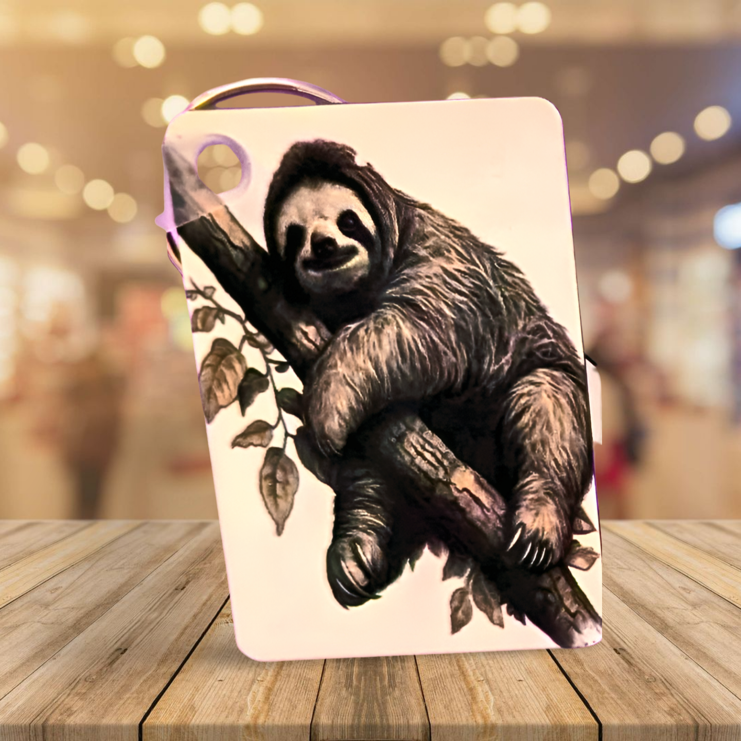 Rectangle Shaped  Sublimated Keychain