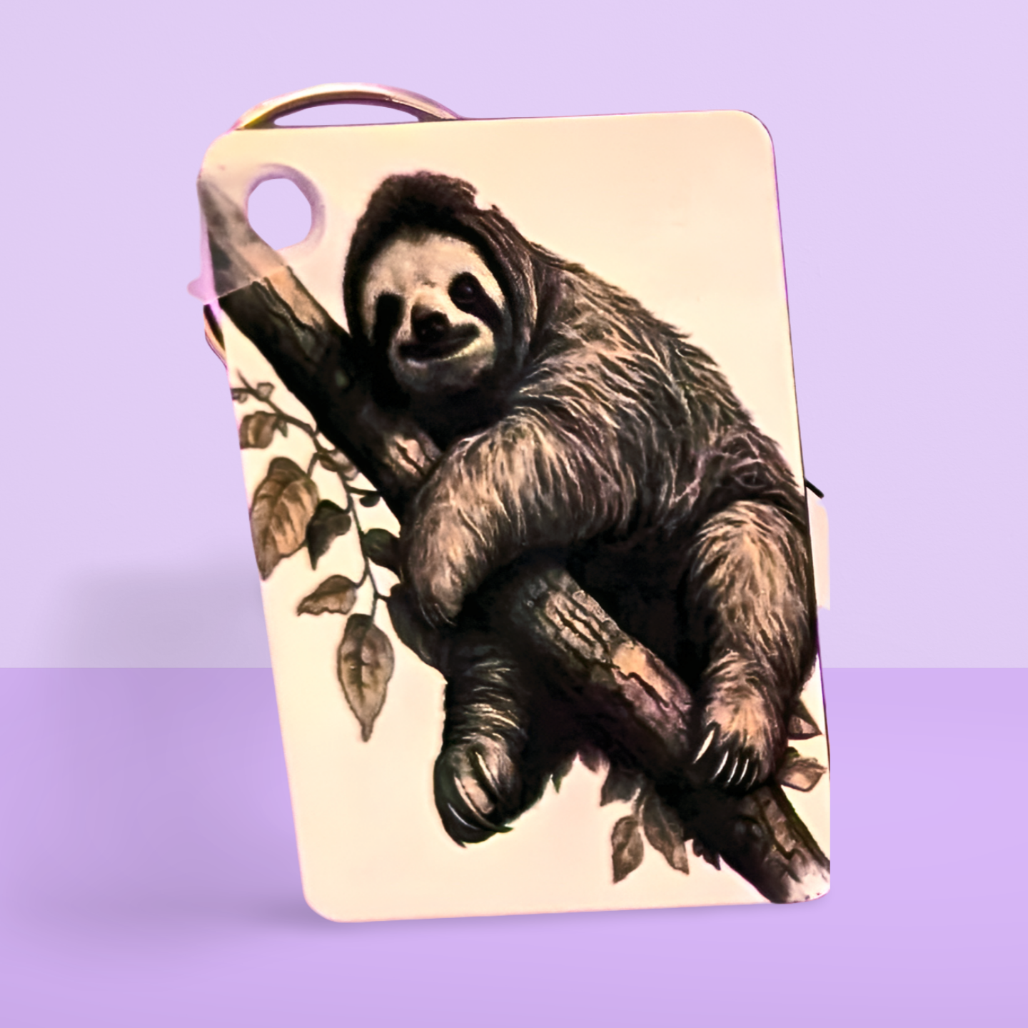 Rectangle Shaped  Sublimated Keychain