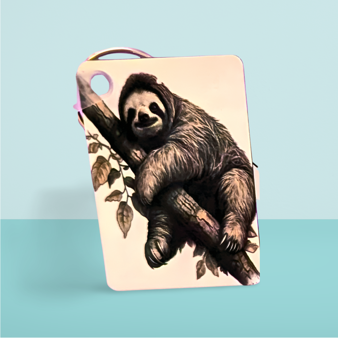 Rectangle Shaped  Sublimated Keychain