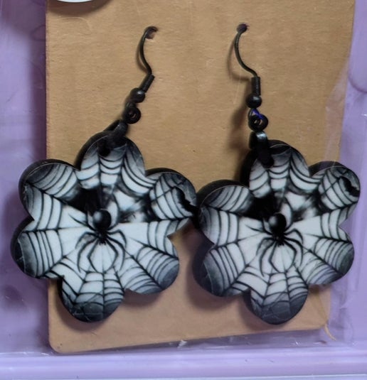 Chubby Flower Shaped Sublimated Earring