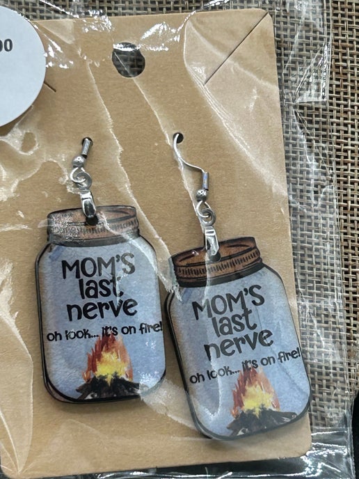 Mason Jar Shaped Sublimated Earrings