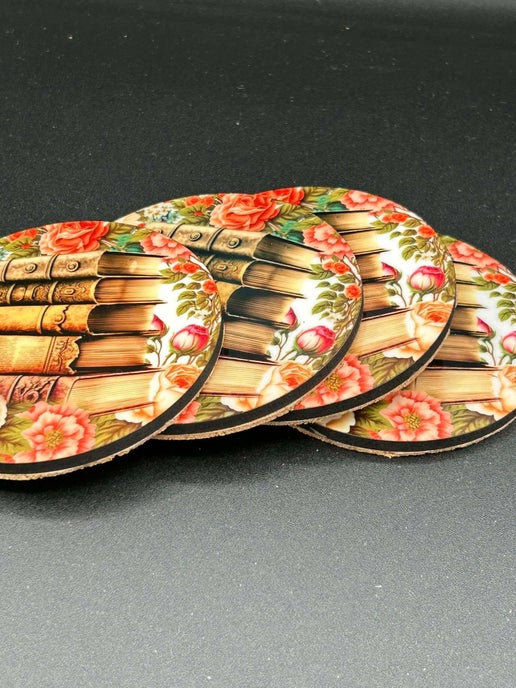 MDF Sublimated Round Coaster Set