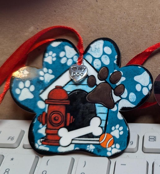 Paw Print Sublimated Ornament