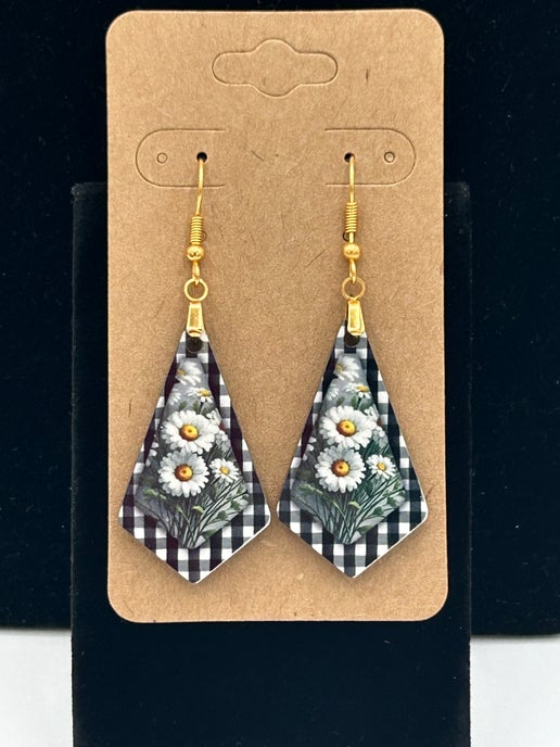 Boho Geometric Shaped Sublimated Earrings