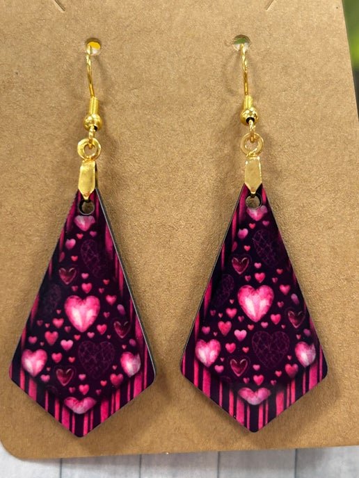 Boho Geometric Shaped Sublimated Earrings