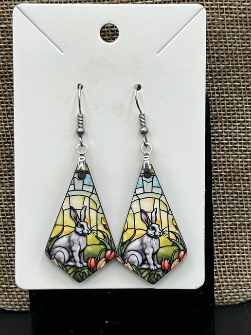 Boho Geometric Shaped Sublimated Earrings