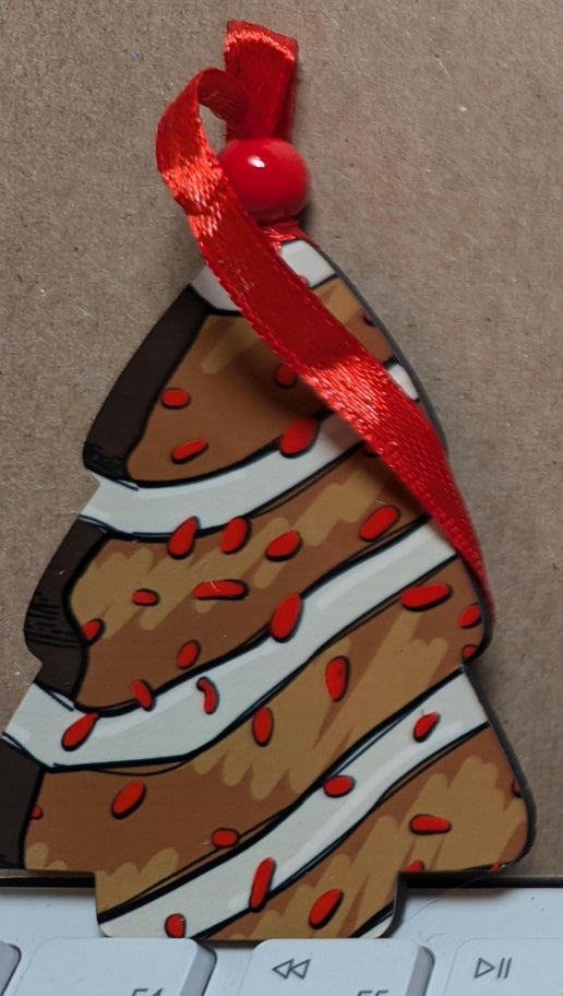 Tree Shaped Sublimated Ornament