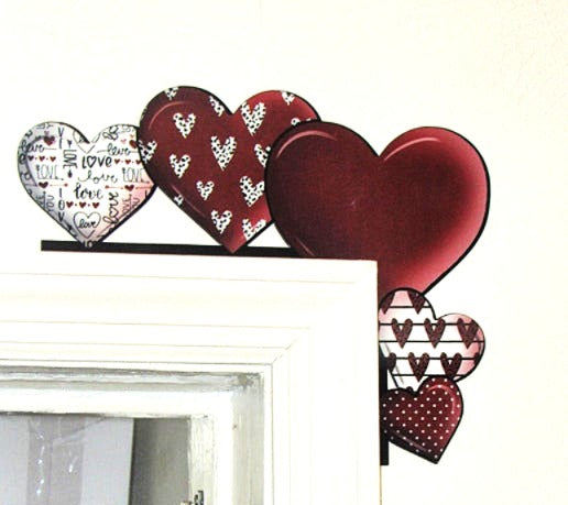 Hearts Shaped Sublimated Corner Sitter