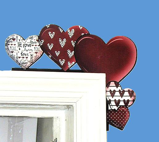 Hearts Shaped Sublimated Corner Sitter