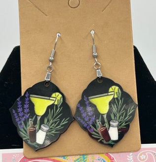 Fancy Diamond Shaped Sublimated Earring