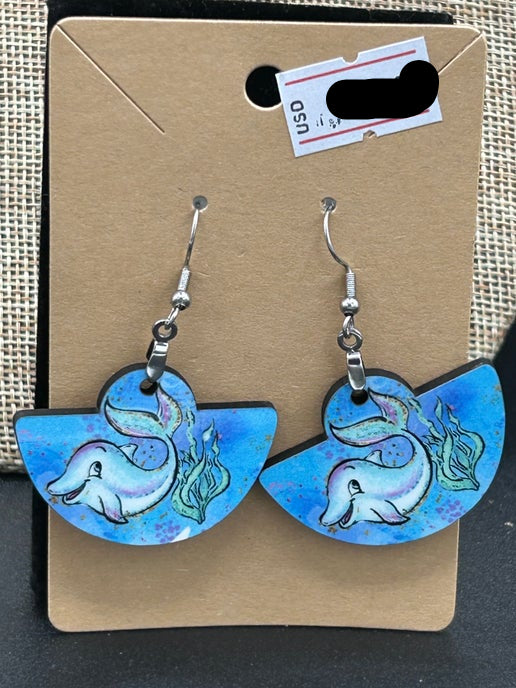 Boho Rounded  Sublimated Earring