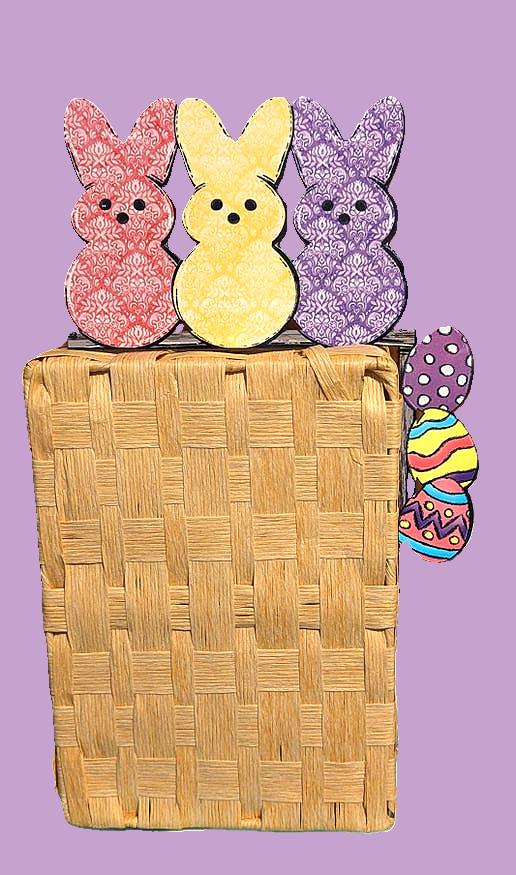 Triple Bunny Sublimated Corner Sitter