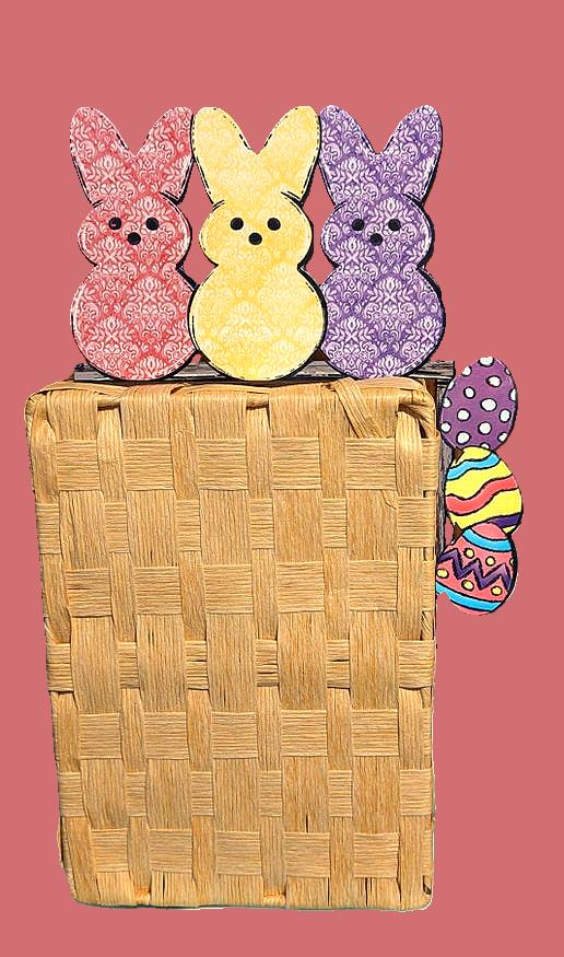 Triple Bunny Sublimated Corner Sitter