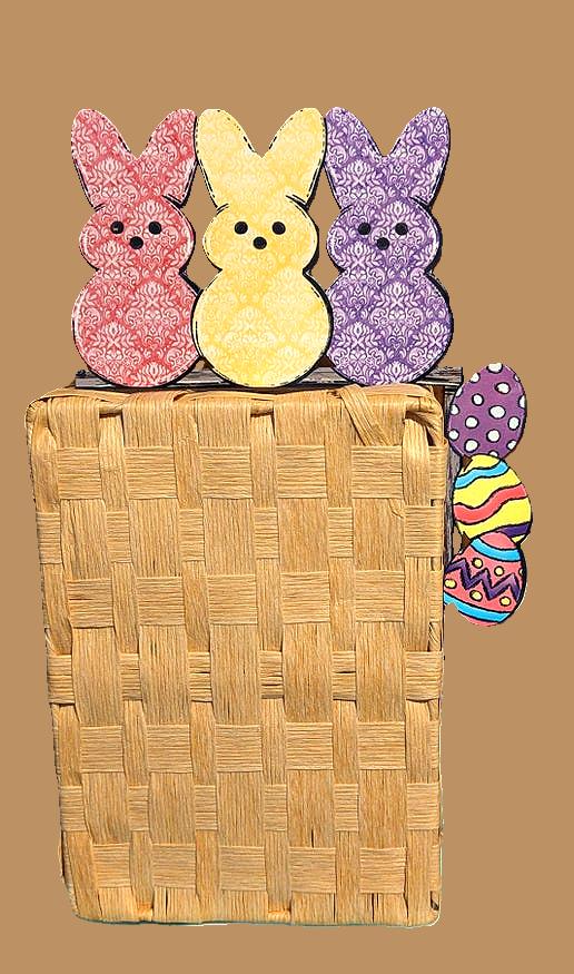 Triple Bunny Sublimated Corner Sitter