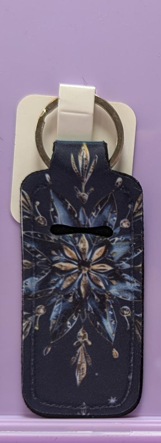 Neoprene Sublimated Chapstick Keychain