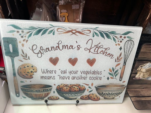 Glass Cutting Board Sublimated