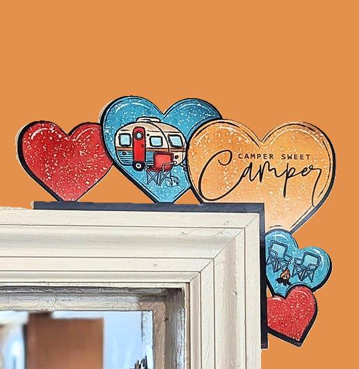 Hearts Shaped Sublimated Corner Sitter