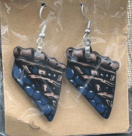 Pie Shaped Sublimated Earring