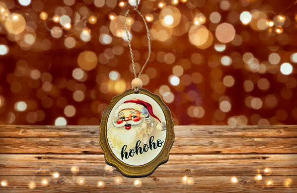 MSF- Oval Frame Shaped Sublimated Ornament