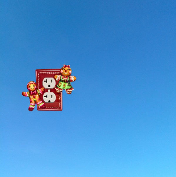 Gingerbread People Shaped Sublimated Outlet Plate