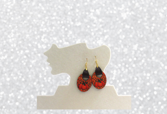 MDF- Boho Oval Sublimated Earrings 1.5 inch