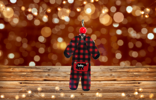 Baby Pajama Shaped Sublimated Ornament