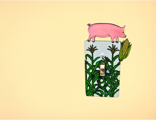 MDF - Pig and Corn Shaped Sublimated Light Switch Cover