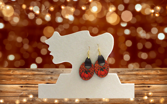 MDF- Boho Oval Sublimated Earrings 1.5 inch