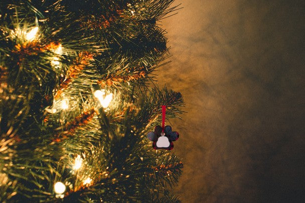 Paw Print Shaped Sublimated Ornament