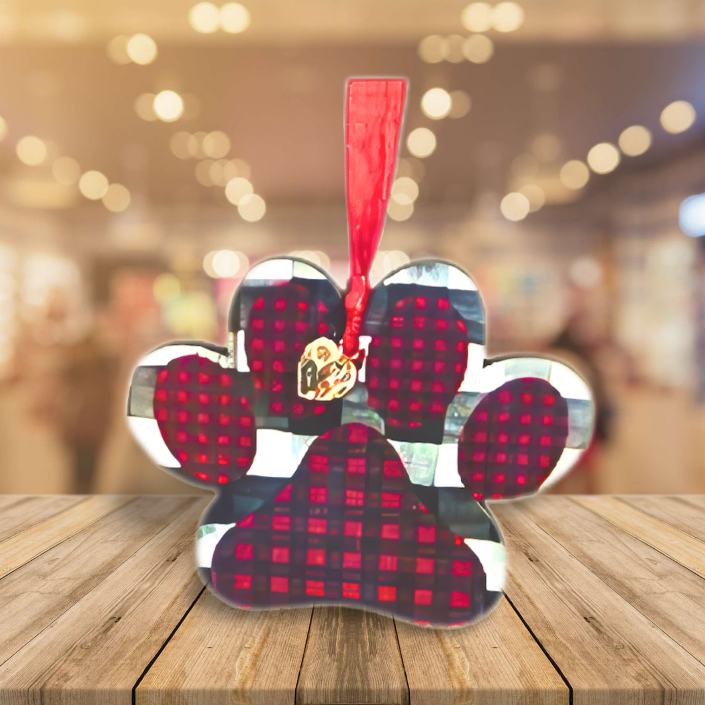 Paw Print Shaped Sublimated Ornament