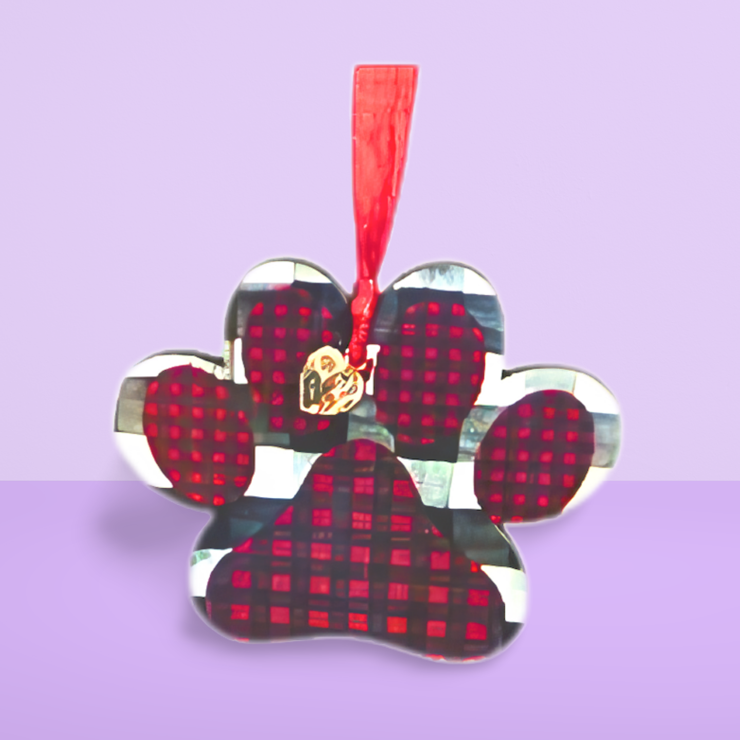 Paw Print Shaped Sublimated Ornament