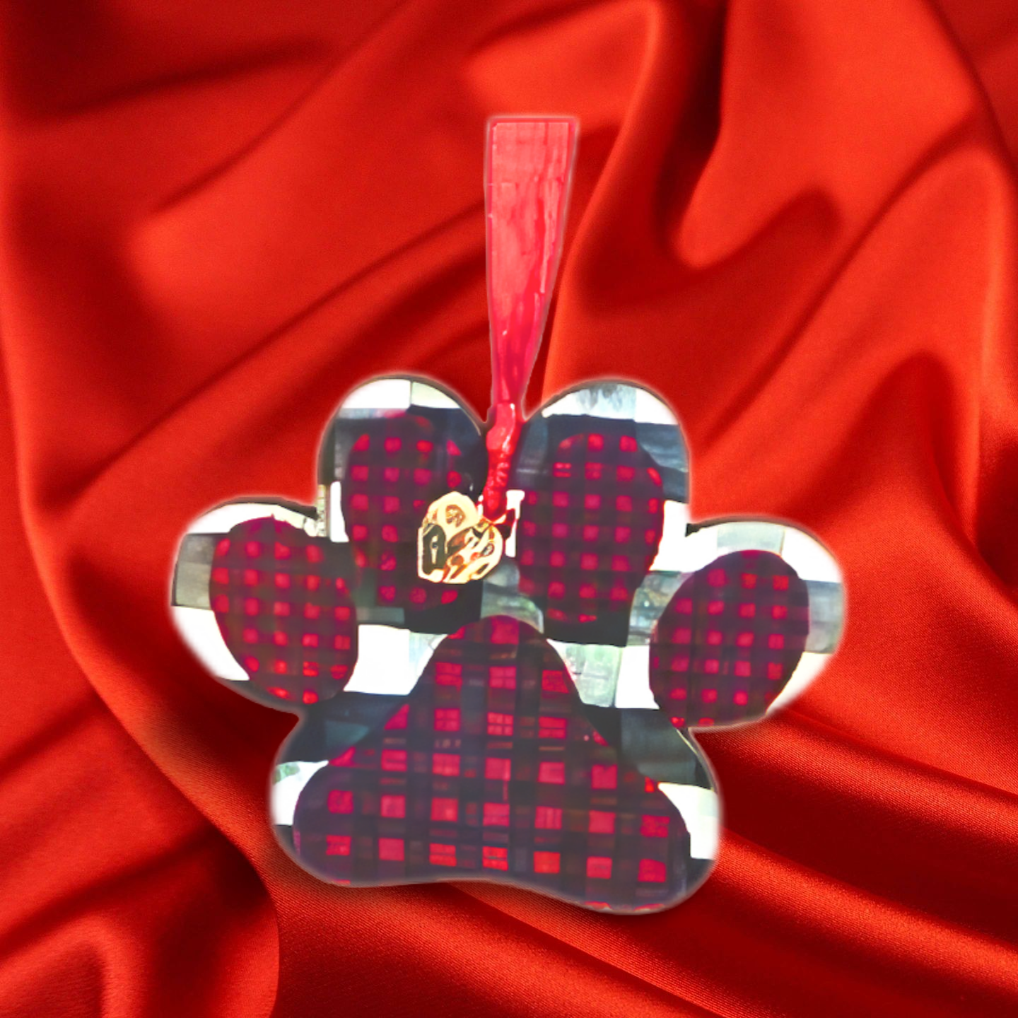 Paw Print Shaped Sublimated Ornament