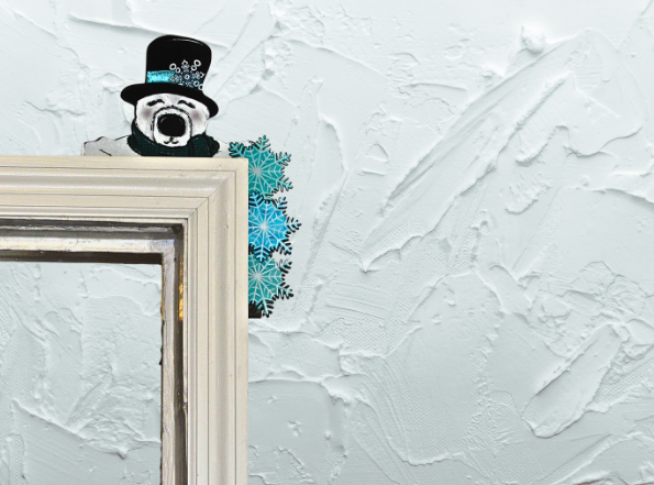 Polar Bear Shaped Sublimated Corner Sitter