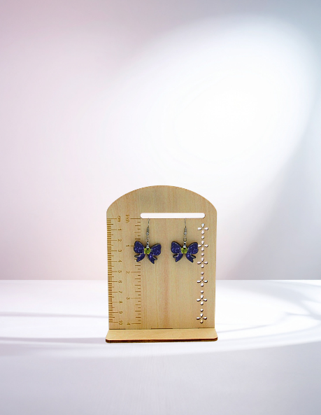MDF-Bow Shaped Sublimated Earrings 1 inch