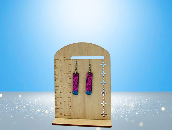 MDF Bar Shaped Sublimated Earrings 1.5 inch