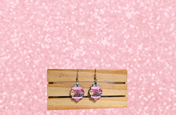 MDF-Vintage Bulb Shaped Sublimated Earrings 1 inch