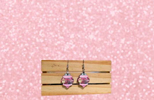 MDF-Vintage Bulb Shaped Sublimated Earrings 1 inch