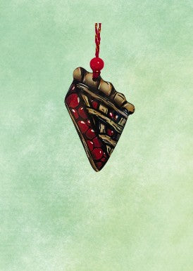 Pie Slice Shaped Sublimated Ornament