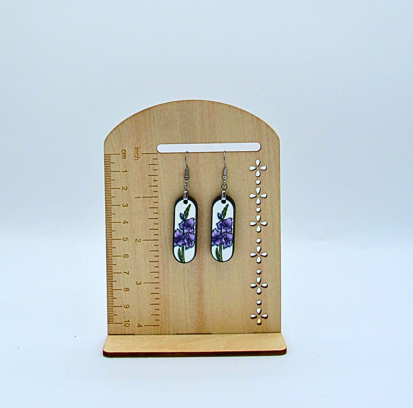 MDF-Oval Bar Shaped Sublimated Earrings 1.5 inch