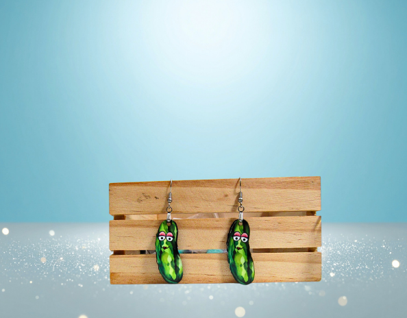 MDF-Pickle Shaped Sublimated Earrings 1.5 inch