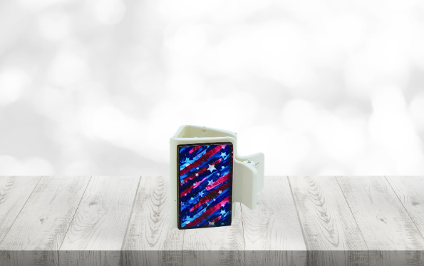 MDF-Small Sublimated Hair Claw Clip (Patriotic)