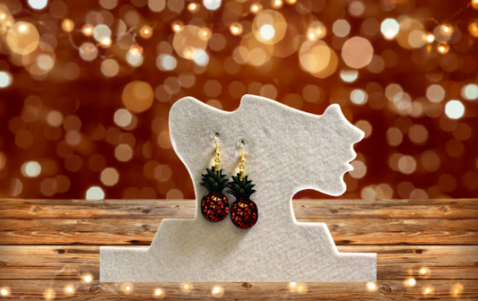 MDF-Pineapple Shaped Sublimated Earrings 1.5 inches