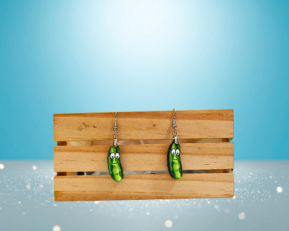 MDF-Pickle Shaped Sublimated Earrings 1 inch