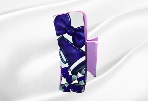 MDF-Large Sublimated Hair Claw Clip Cheer Themed