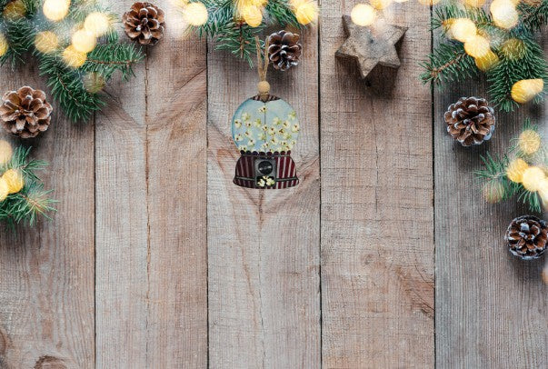 Snowglobe Shaped Sublimated Ornament