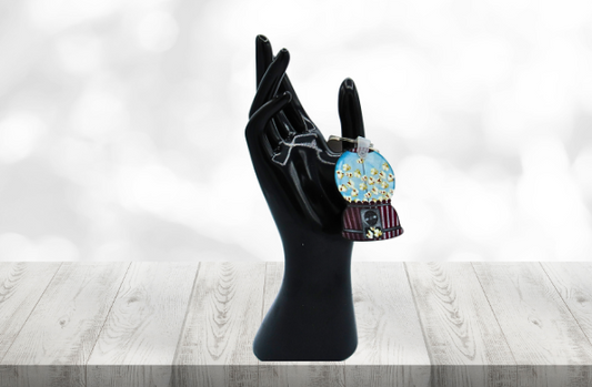 MDF-Snowglobe Shaped Sublimated Keychain