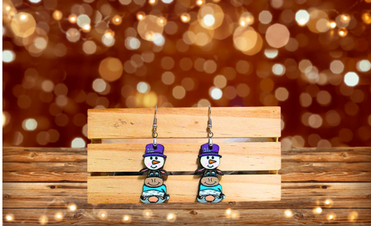 MDF- Christmas Trio Shaped Sublimated Earrings 1.5 inch